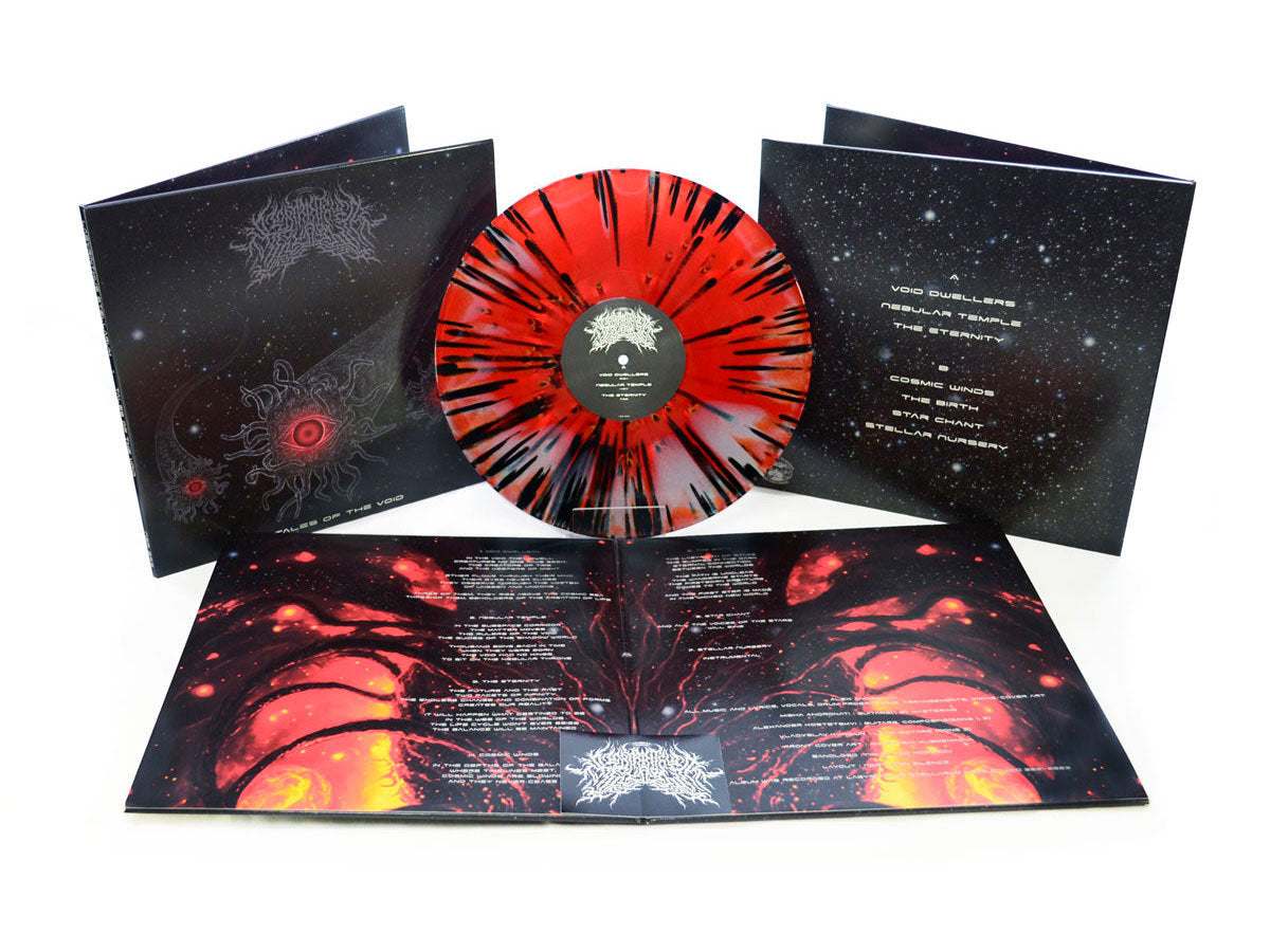 Tales of the Void ltd. LP (111x red/grey swirl with black splatter)