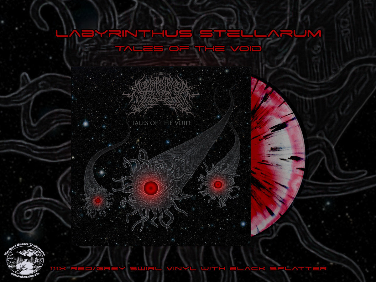 Tales of the Void ltd. LP (111x red/grey swirl with black splatter)
